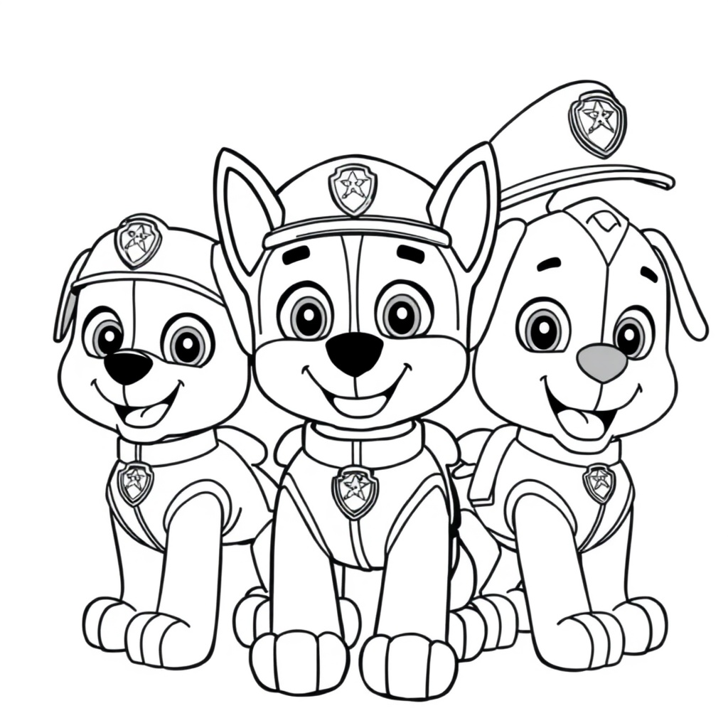 Psi Patrol Kolorowanki