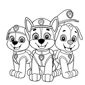 Páginas para Colorear de Patrulla Canina