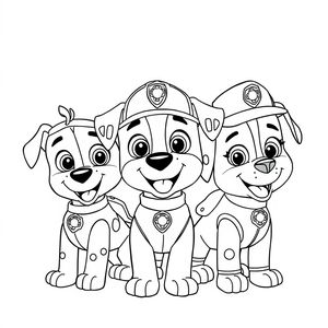 Libro para Colorear Patrulla Canina