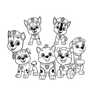 Libro para colorear de la Patrulla Canina