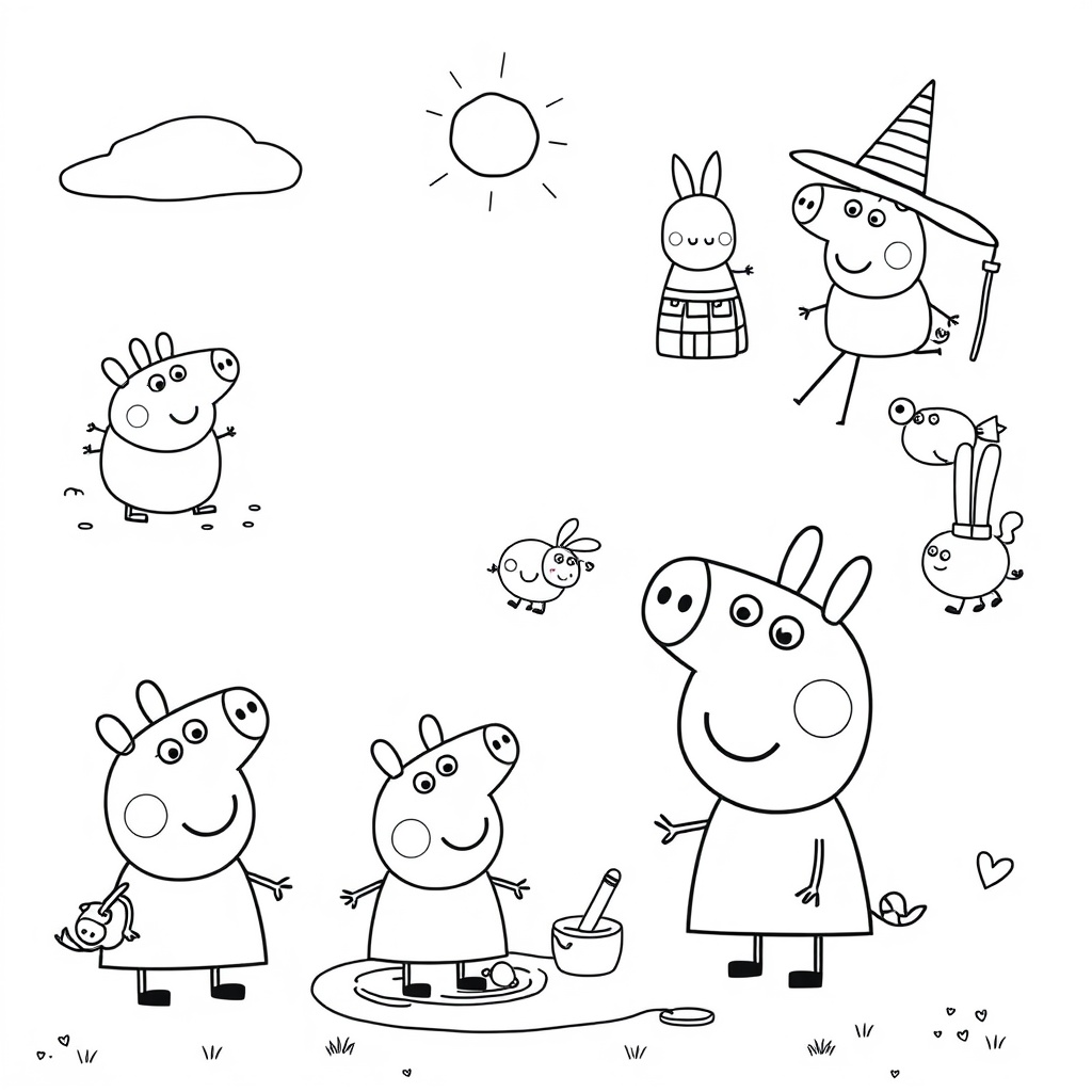 Kolorowanka Peppa Pig