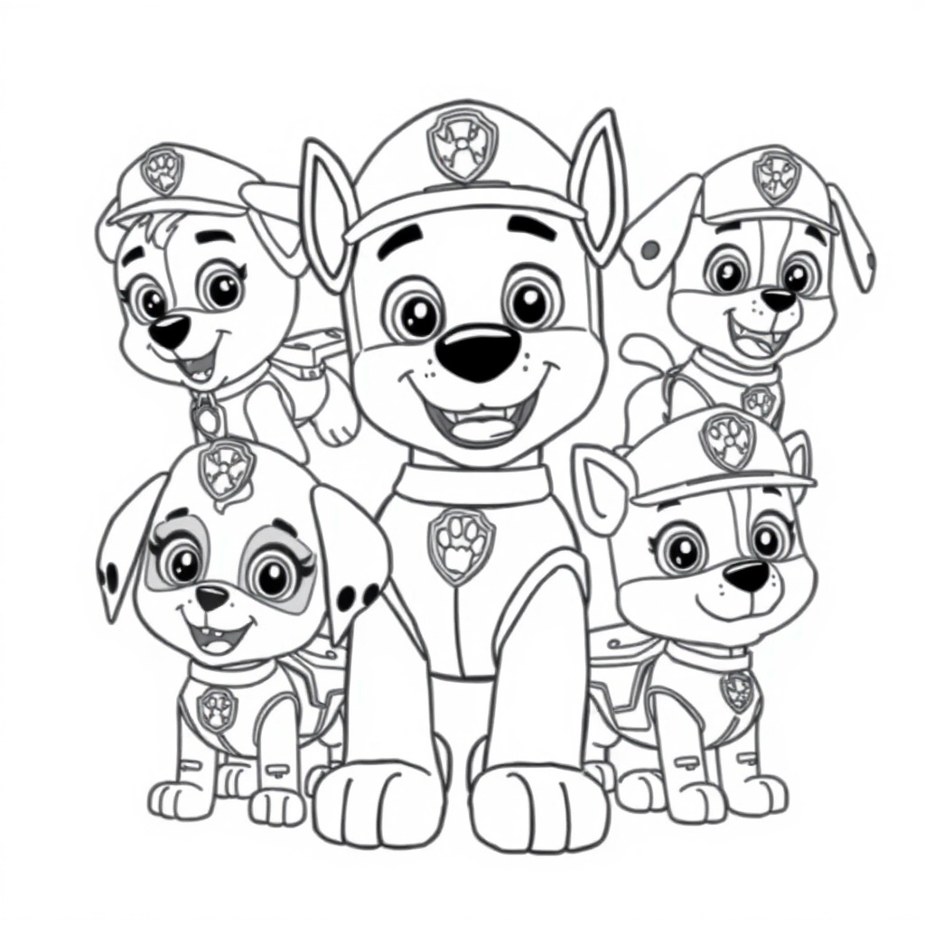 Libro de Colorear: La Patrulla Canina