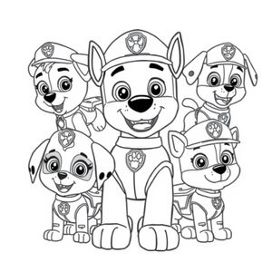 Libro de Colorear: La Patrulla Canina