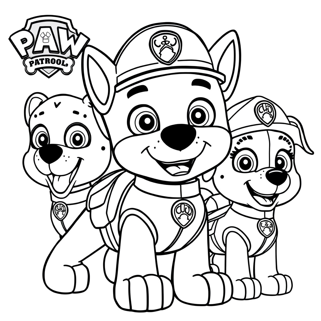 Libro para Colorear de La Patrulla Canina