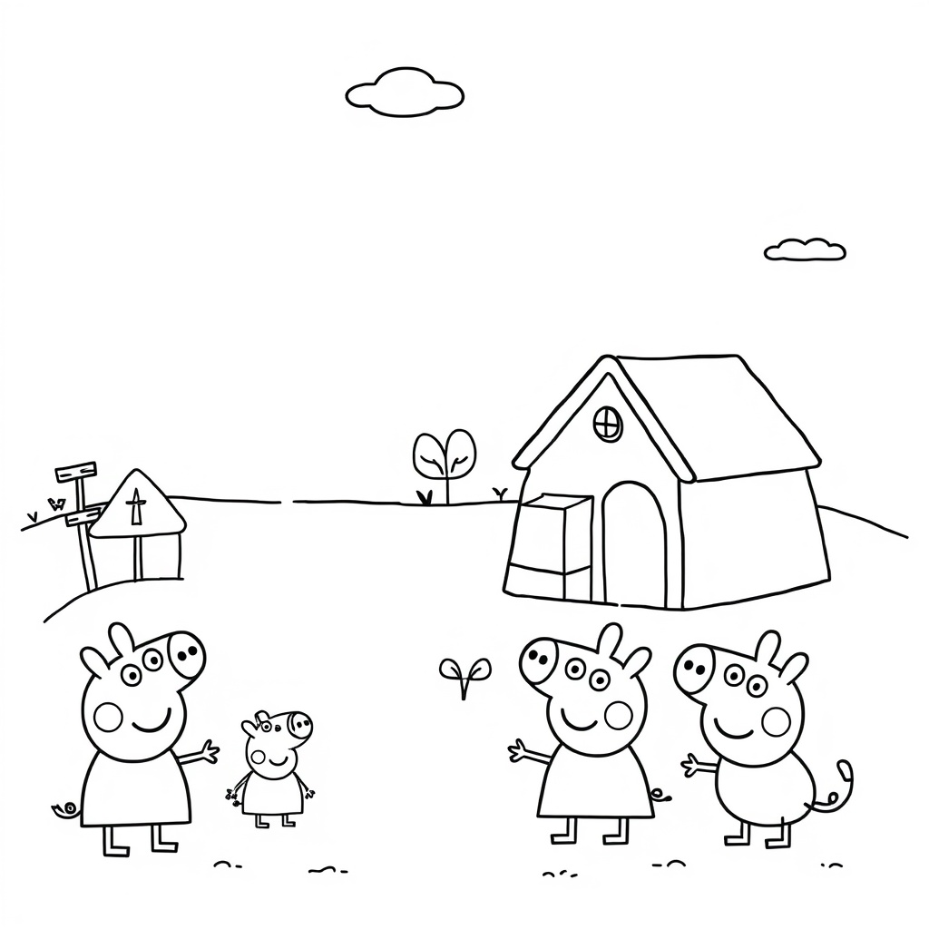 Libro de Colorear de Peppa Pig