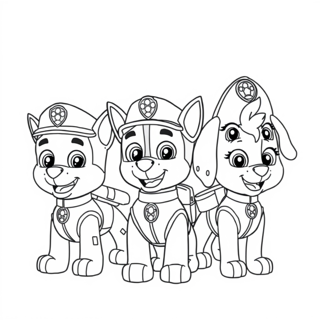 Libro para Colorear Patrulla Canina