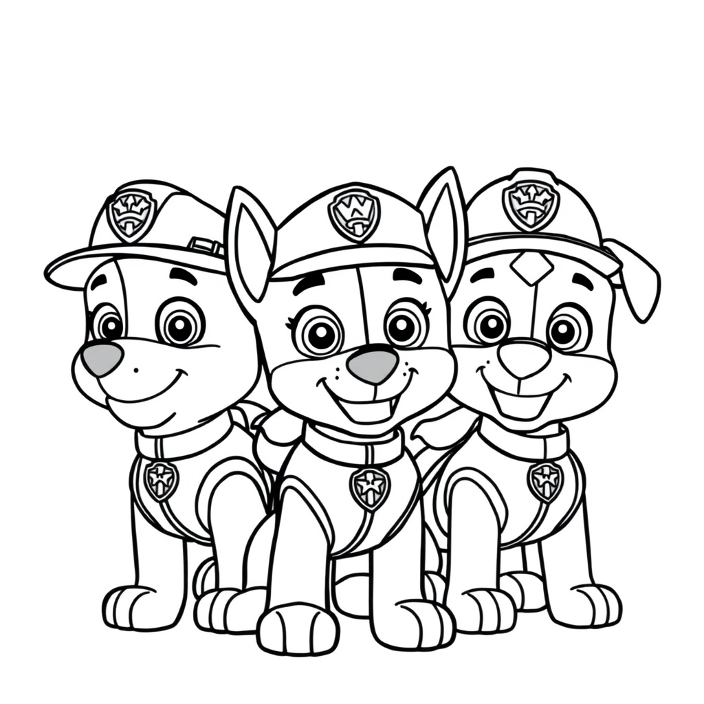 Libro para Colorear de Patrulla de Cachorros