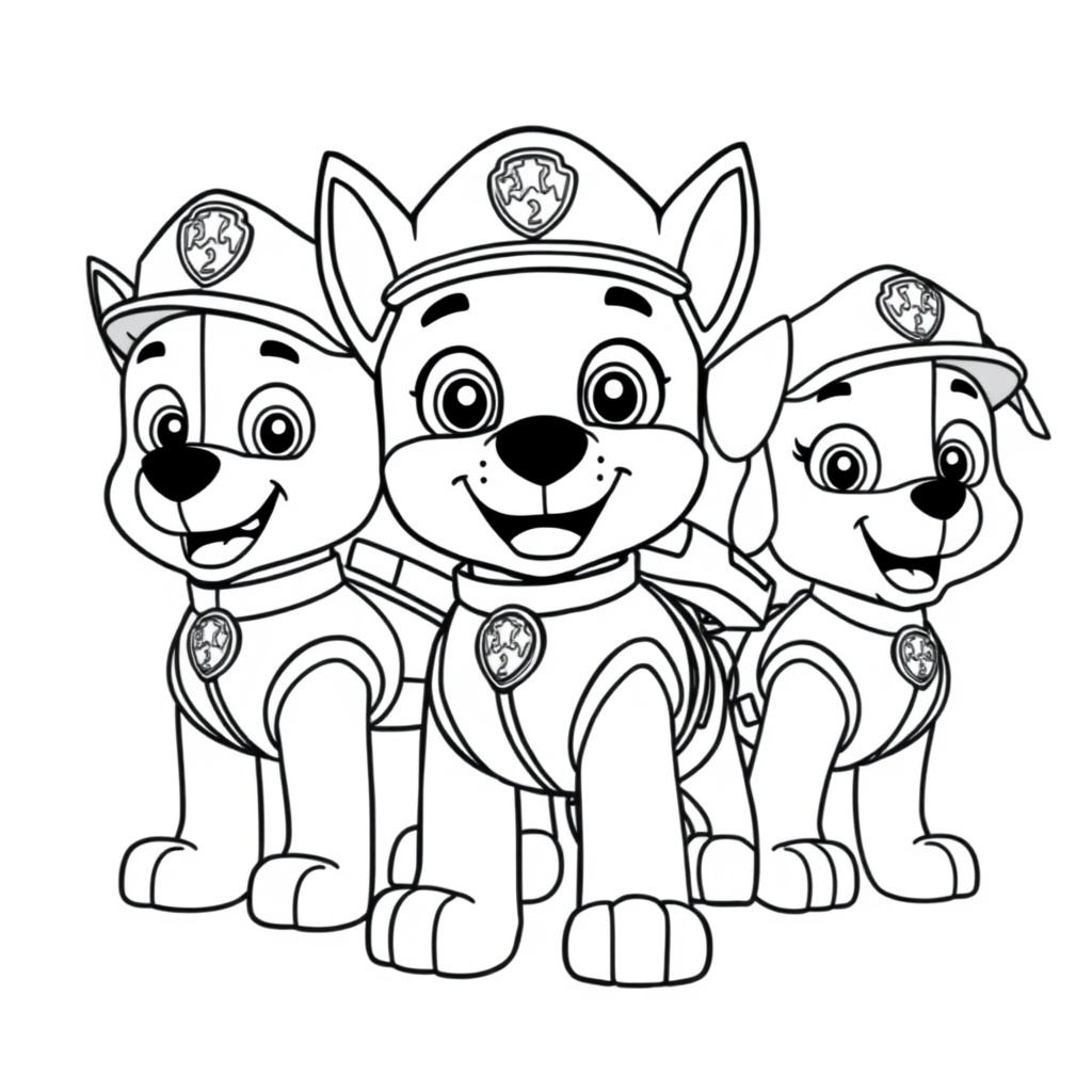 Libro para Colorear: Patrulla Canina