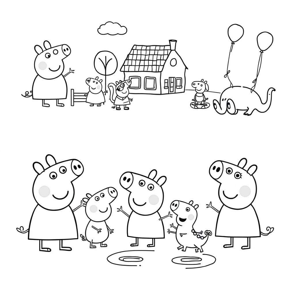 Libro para Colorear Peppa Pig