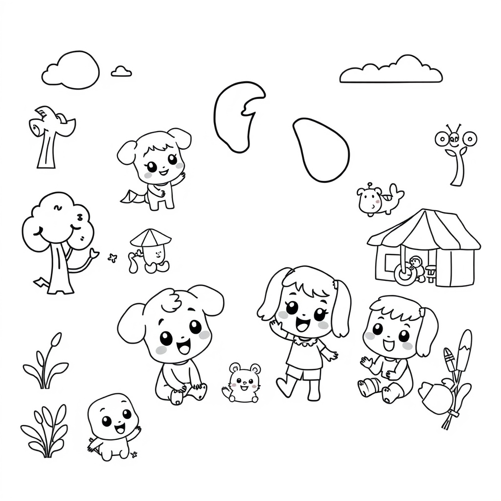 Libro de Colorear de Bluey