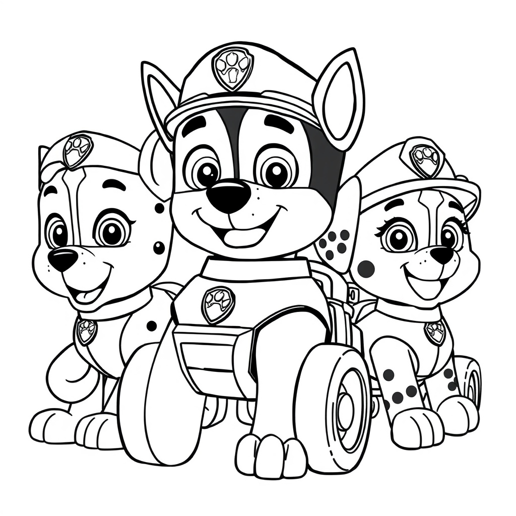 Kolorowanka PAW Patrol: Psi Patrol w Akcji!