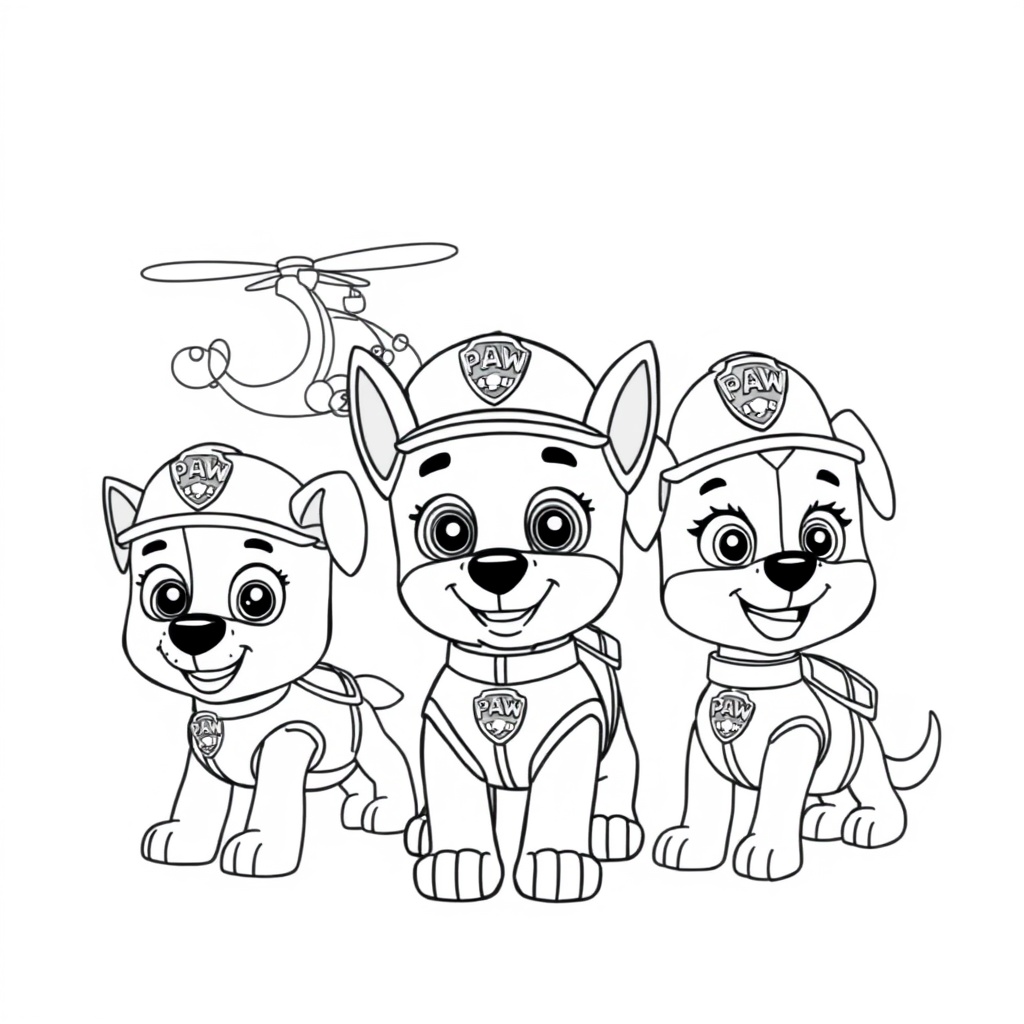 Libro para Colorear de Patrulla de Cachorros
