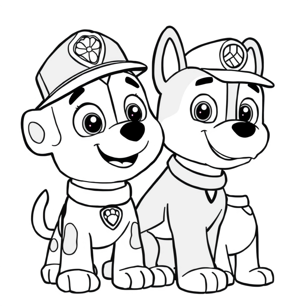 Libro para Colorear de La Patrulla Canina