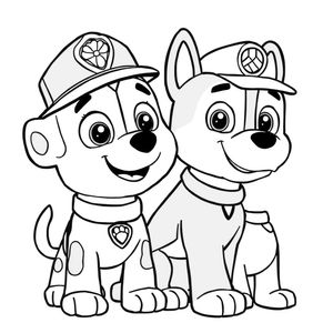 Libro para Colorear de La Patrulla Canina