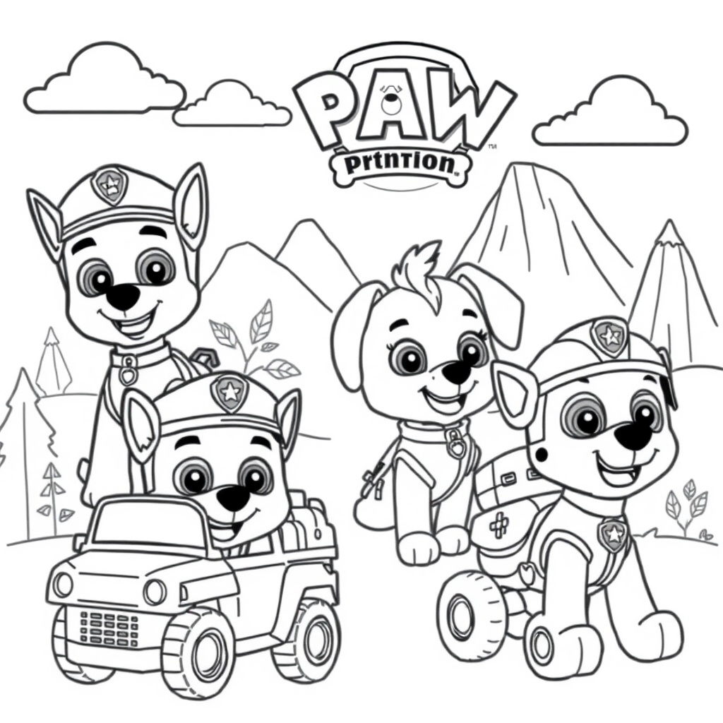 Kolorowanka Psi Patrol