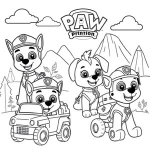 Kolorowanka Psi Patrol