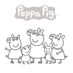 Kolorowanka: Peppa Pig