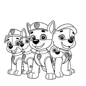 Libro para Colorear: Patrulla de Cachorros