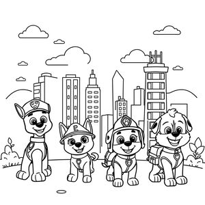 Libro para Colorear: ¡La Patrulla Canina en Acción!