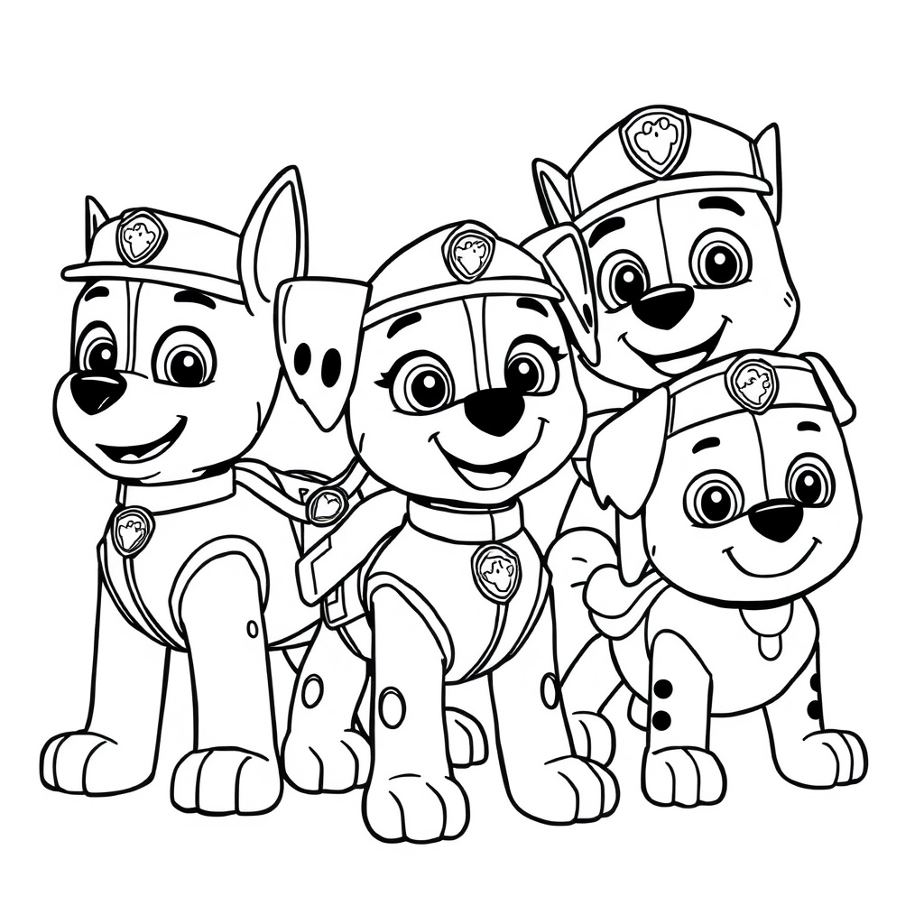 Libro para Colorear de Patrulla de Cachorros