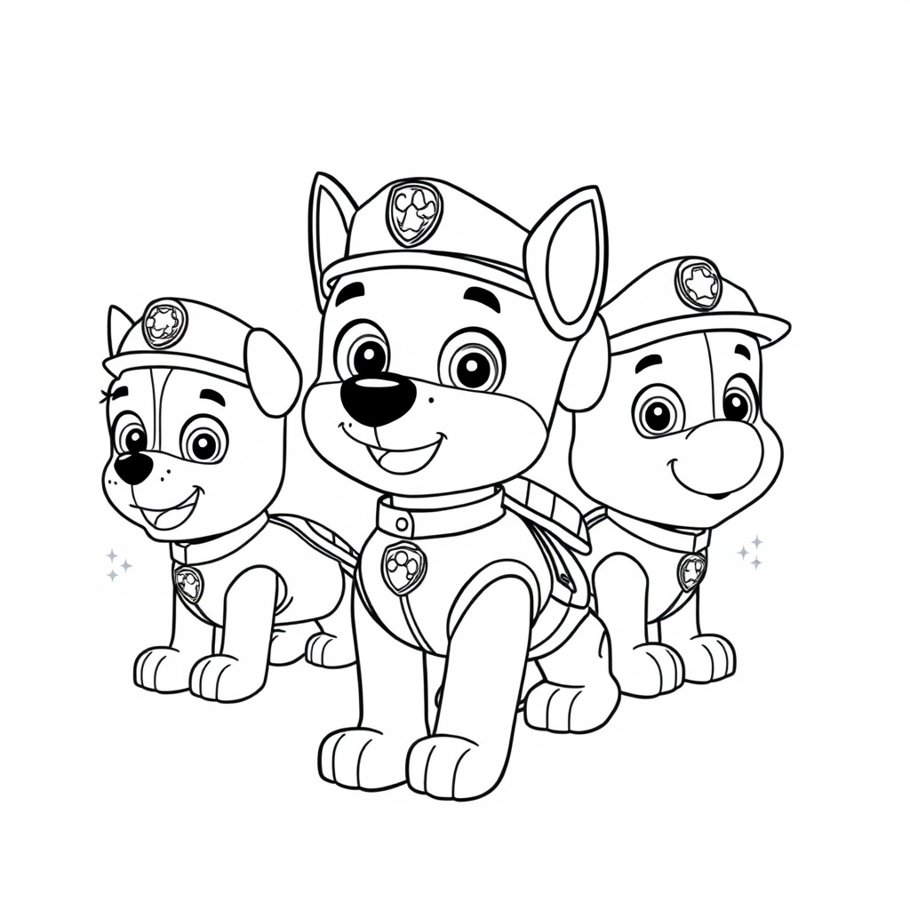 Kolorowanka Patrol Psi