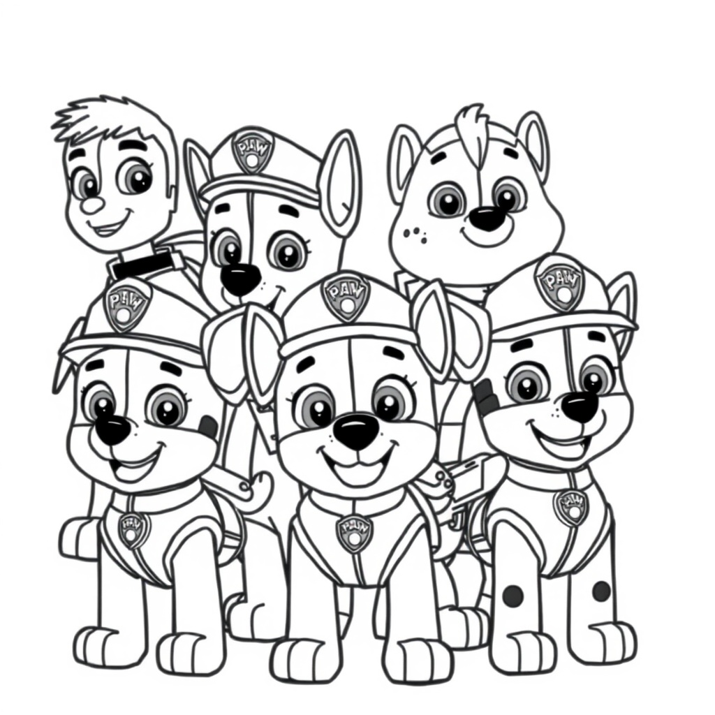 Libro para Colorear: Patrulla Canina