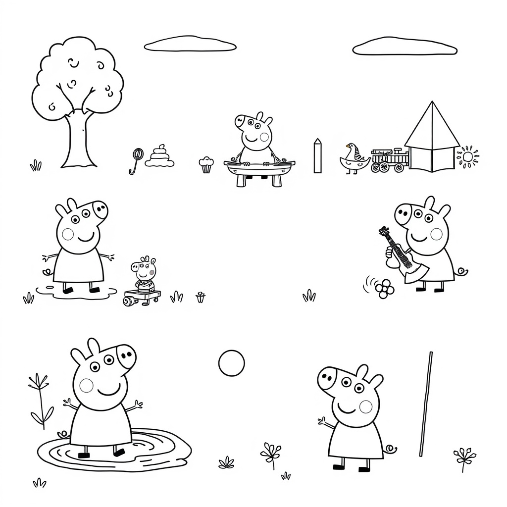 Libro para Colorear de Peppa Pig