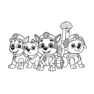 Patrulla Canina: Libro para Colorear de Héroes