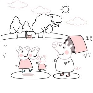 Libro para colorear Peppa Pig