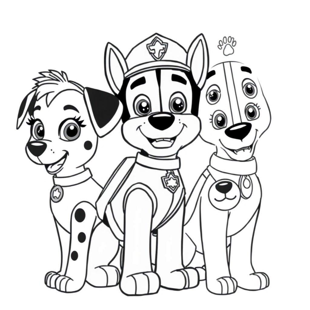 Libro de colorear de La Patrulla Canina