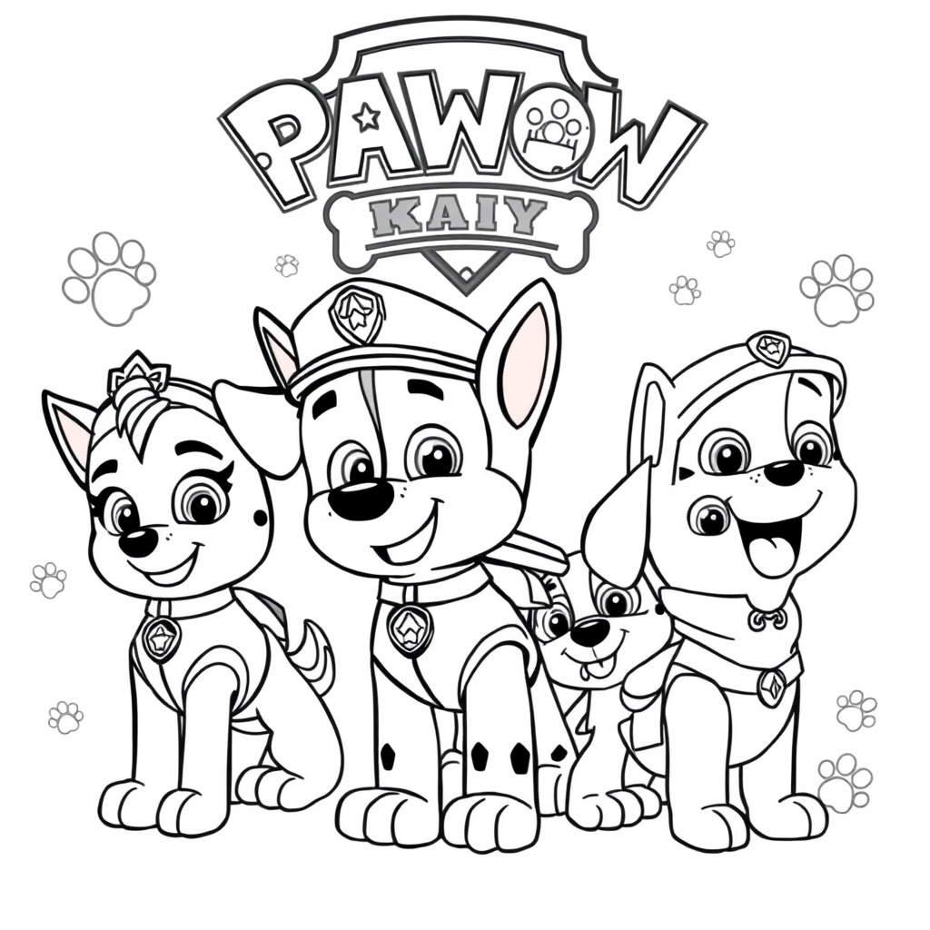 Libro de Colorear de Patrulla de Cachorros