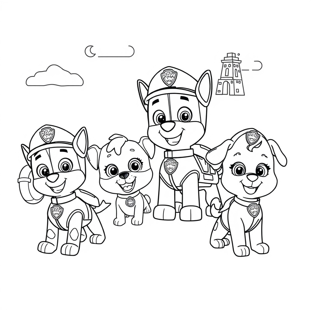 Kolorowanka Psi Patrol