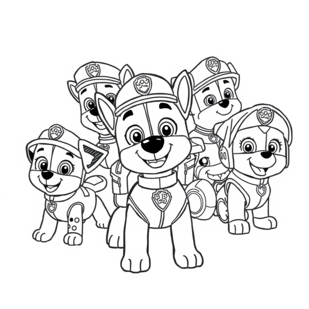 Psi Patrol Kolorowanka