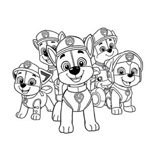 Libro para Colorear Patrulla Canina