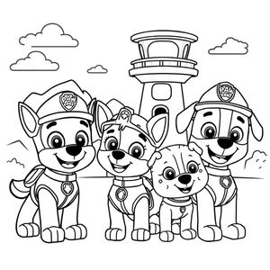 Libro de Colorear: ¡La Patrulla Canina al Rescate!