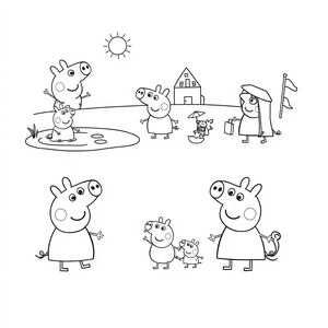 Libro para Colorear Peppa Pig