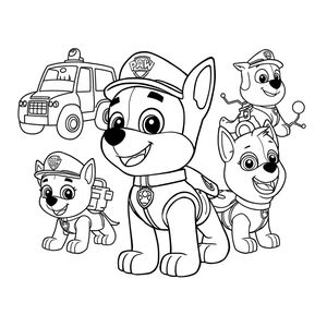 Libro para Colorear de Patrulla de Cachorros