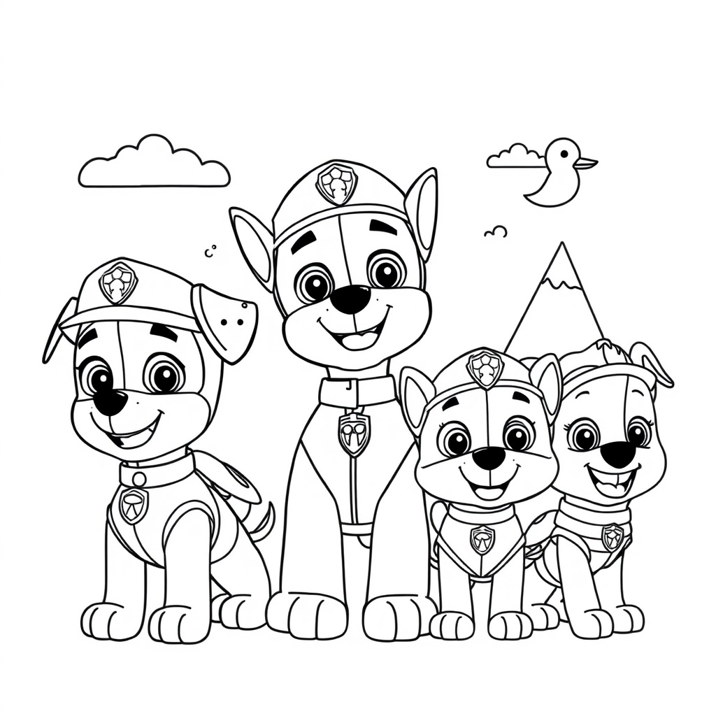 PAW Patrol: Libro para colorear de misión de rescate