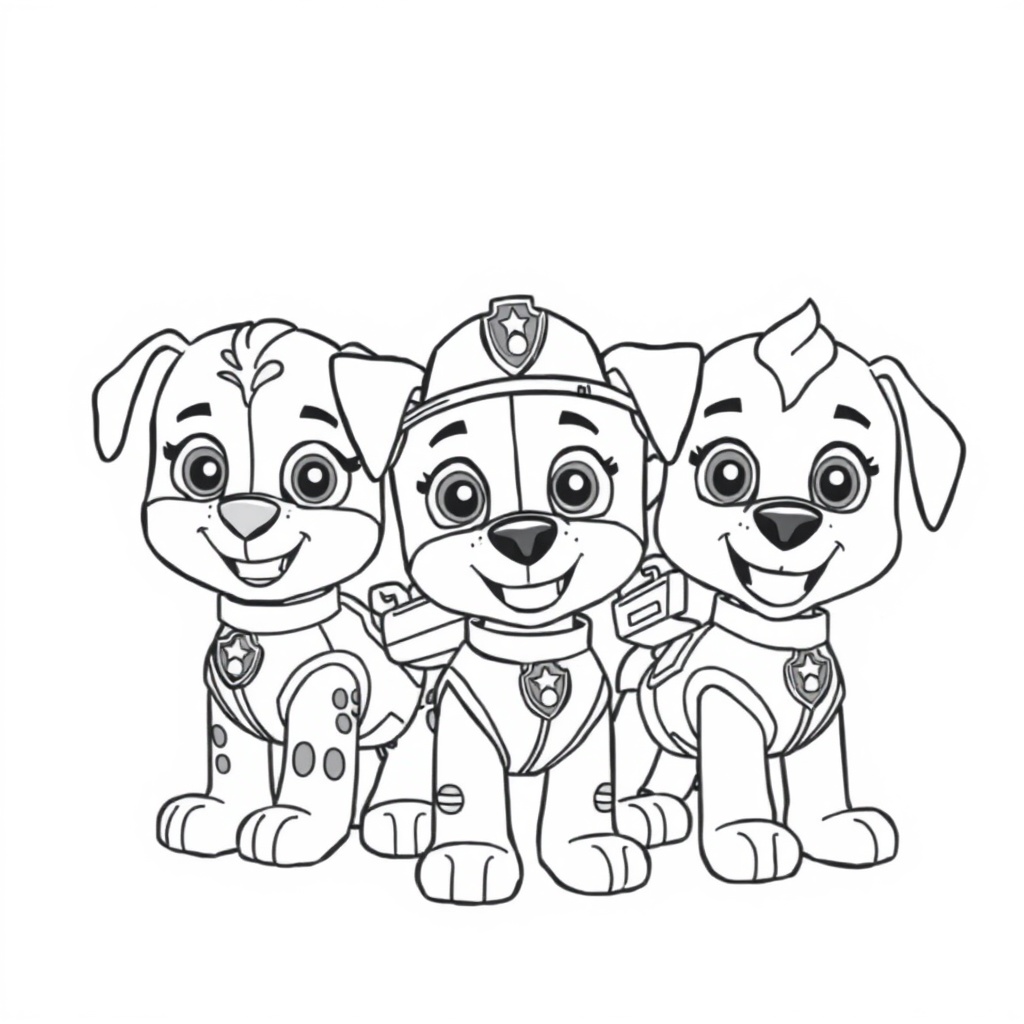 Libro para Colorear de Patrulla de Cachorros