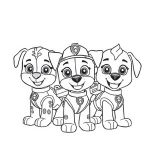 Libro para Colorear de Patrulla de Cachorros