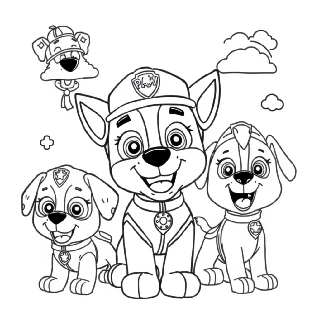 PAW Patrol - Libro para Colorear para Niños