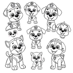 Libro para Colorear Patrulla Canina