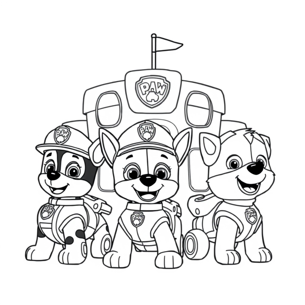 Libro para Colorear - Patrulla de Cachorros