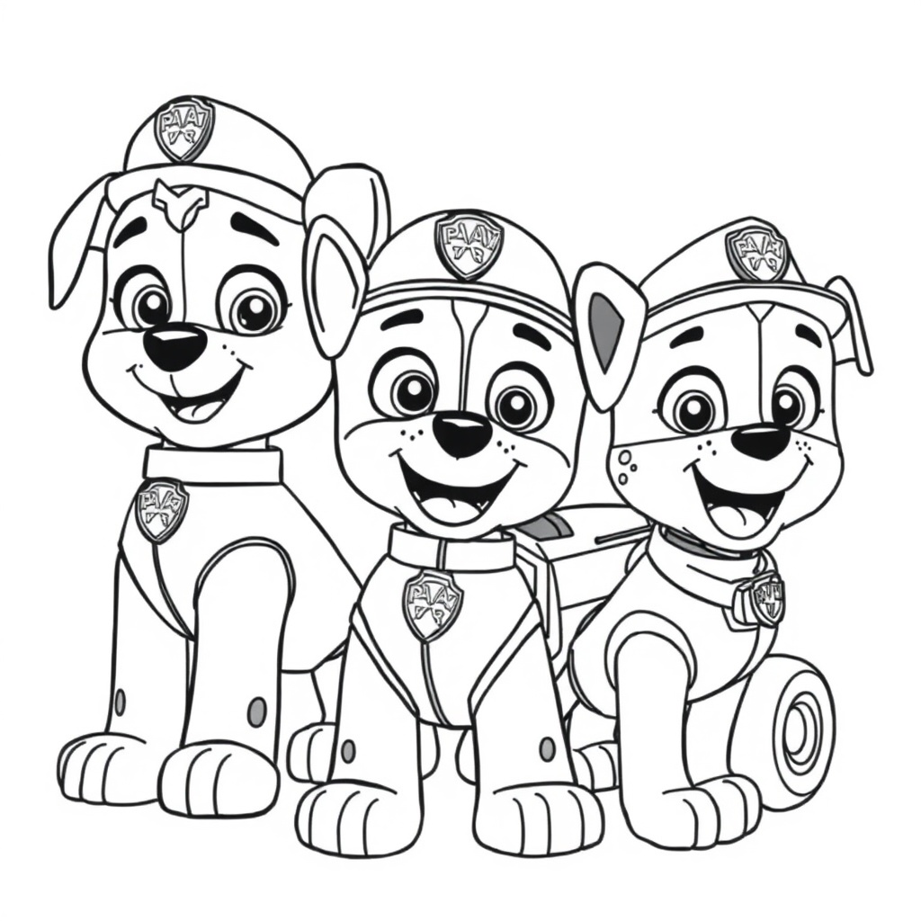 Libro para Colorear Patrulla Canina