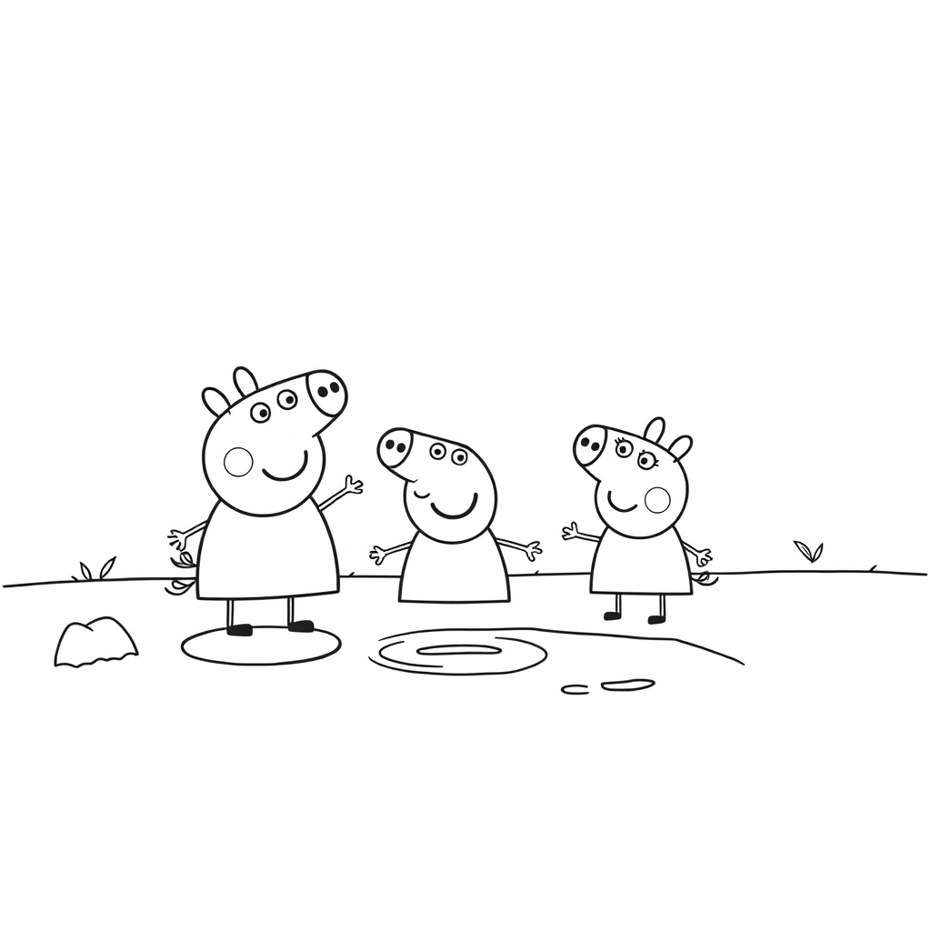 Libro para Colorear de Aventuras de Peppa Pig