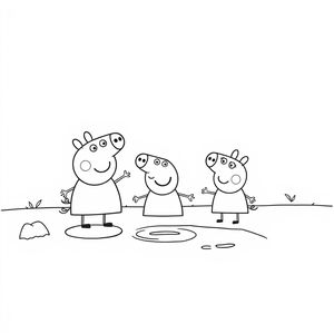 Libro para Colorear de Aventuras de Peppa Pig