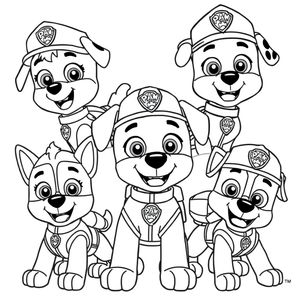 Libro para Colorear de La Patrulla Canina