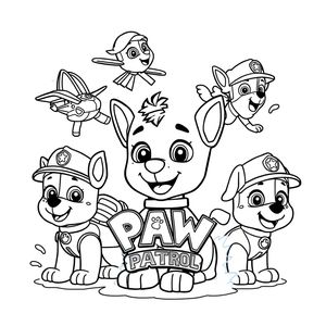 Libro para Colorear de Patrulla de Cachorros