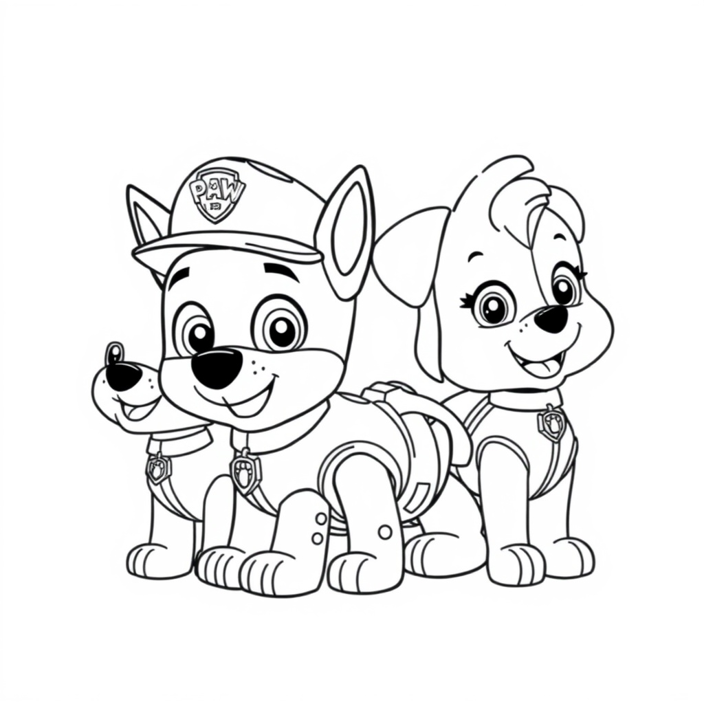 Libro para Colorear de Patrulla de Cachorros