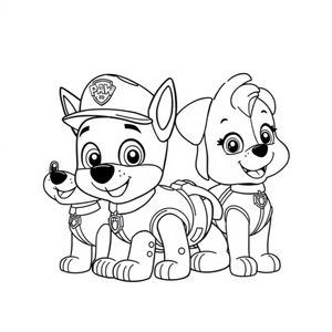 Libro para Colorear de Patrulla de Cachorros